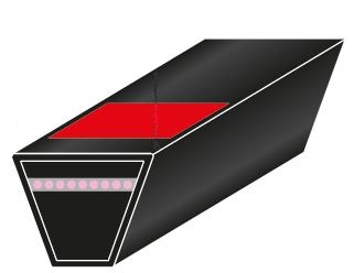 COURROIE TRAP. VECO 200 LD IGNIFUGE SPZ 2500 10X8