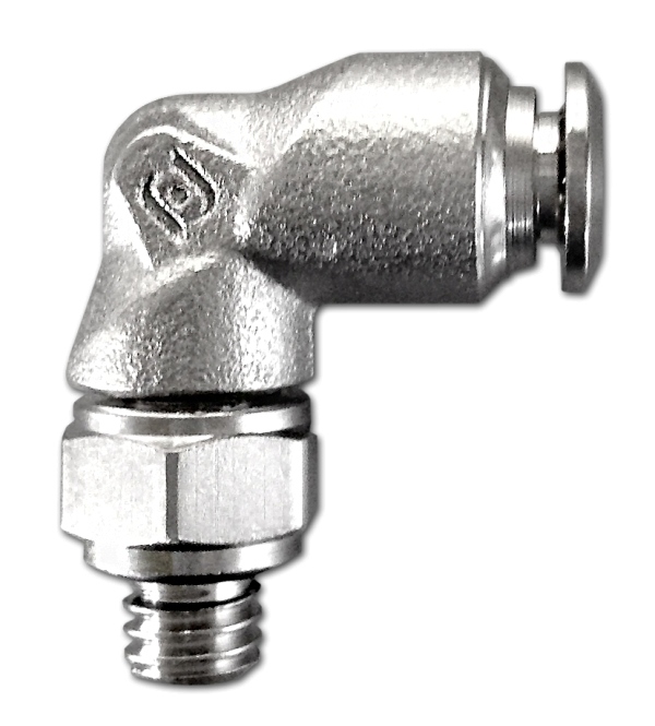 Raccord PUSH IN M8x1 90° rotatif