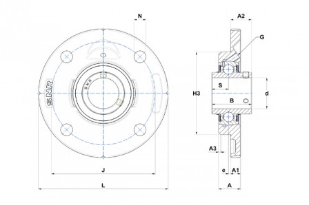Palier auto aligneur 