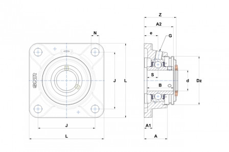 Palier auto aligneur 