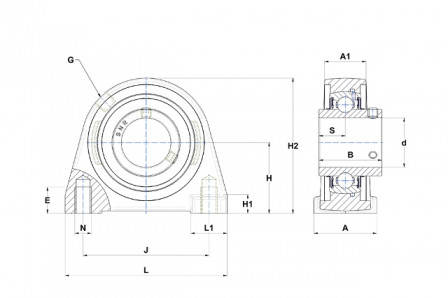 Palier auto aligneur 