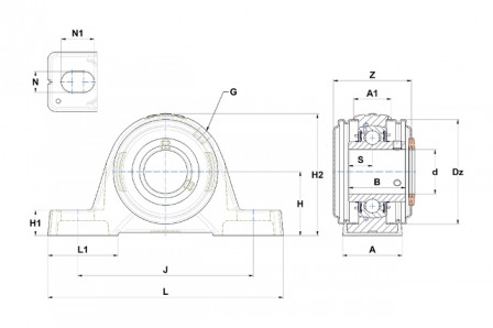 Palier auto aligneur 