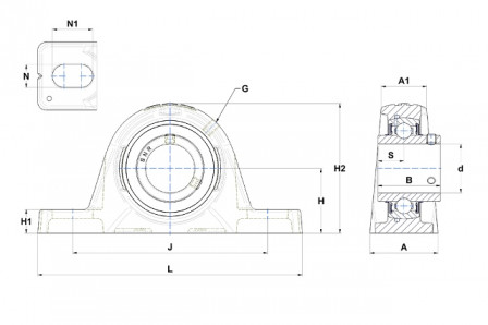 Palier auto aligneur 