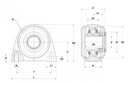 Palier auto aligneur 
