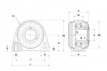 Palier auto aligneur 
