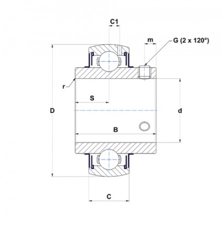 Roulement insert pour palier auto aligneur