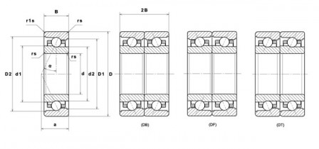 Roulement à billes à contact oblique de précision