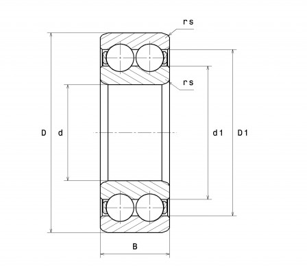 Roulements à billes à gorges profondes, à 2 rangée