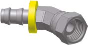EMBOUT PUSH-LOK TOURNANT LAITON M22 X 1,5 SERIE METRIQUE FEMELLE CONE 45° COUDE 90° POUR TUYAU DN12