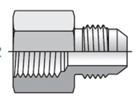 UNION SIMPLE FEMELLE ACIER M JIC 1/2