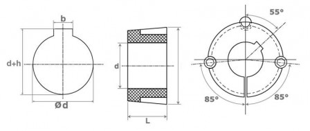 Moyeu amovible 2012 alésage 2