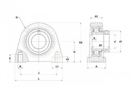Palier auto aligneur 