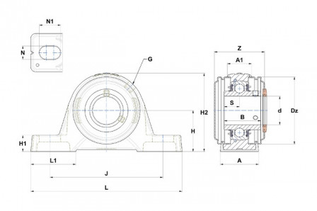 Palier auto aligneur 