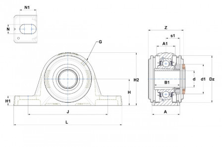 Palier auto aligneur 