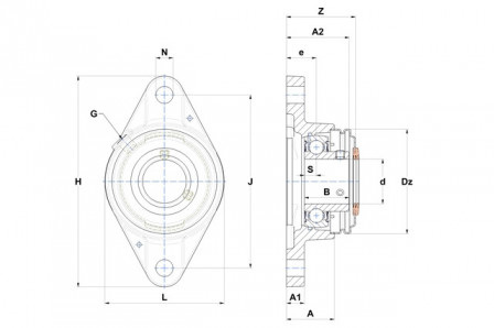 Palier auto aligneur 
