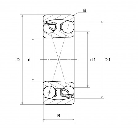 Roulement à rotule sur billes