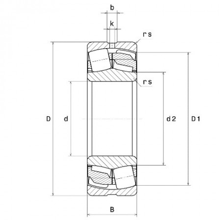 Roulement à rotule sur 2 rangées de rouleaux